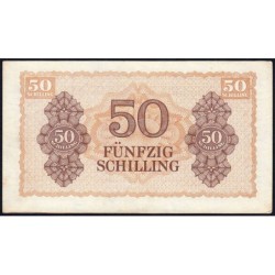Autriche - Pick 109 - 50 schilling - Préfixe C/24 - Série 1944 - Etat : SUP
