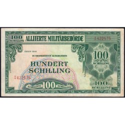 Autriche - Pick 110a - 100 schilling - Préfixe B/15 - Série 1944 - Etat : TTB
