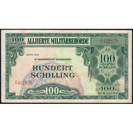 Autriche - Pick 110a - 100 schilling - Préfixe B/15 - Série 1944 - Etat : TTB