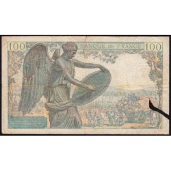 F 27-01 - 15/05/1942 - 100 francs - Descartes - Série Q.6 - Etat : AB