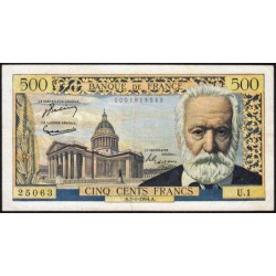 F 35-01 - 07/01/1954 - 500 francs - Victor Hugo - Série U.1 - Etat : TB+