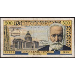 F 35-03 - 02/09/1954 - 500 francs - Victor Hugo - Série M.43 - Etat : TB-