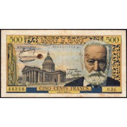 F 35-04 - 06/01/1955 - 500 francs - Victor Hugo - Série C.51 - Etat : TB-