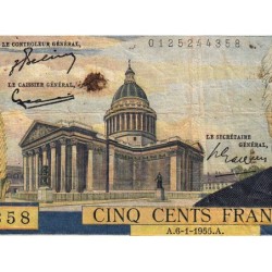 F 35-04 - 06/01/1955 - 500 francs - Victor Hugo - Série C.51 - Etat : TB-