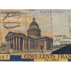 F 35-04 - 06/01/1955 - 500 francs - Victor Hugo - Série L.65 - Etat : TB-