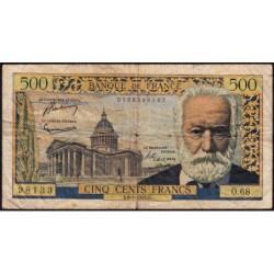 F 35-04 - 06/01/1955 - 500 francs - Victor Hugo - Série O.68 - Etat : B+