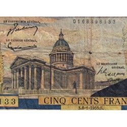 F 35-04 - 06/01/1955 - 500 francs - Victor Hugo - Série O.68 - Etat : B+