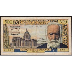 F 35-05 - 04/08/1955 - 500 francs - Victor Hugo - Série Y.75 - Etat : TB