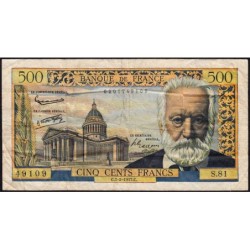 F 35-06 - 07/02/1957 - 500 francs - Victor Hugo - Série S.81 - Etat : TB