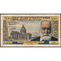 F 35-08 - 06/02/1958 - 500 francs - Victor Hugo - Série L.97 - Etat : TB-