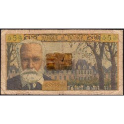 F 56-05 - 04/02/1960 - 5 nouv. francs - Victor Hugo - Série C.37 - Etat : B-