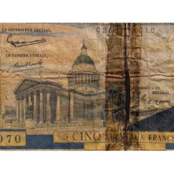 F 56-14 - 02/05/1963 - 5 nouv. francs - Victor Hugo - Série H.105 - Etat : AB