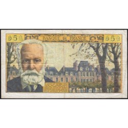 F 56-16 - 01/10/1964 - 5 nouv. francs - Victor Hugo - Série U.127 - Etat : TB+