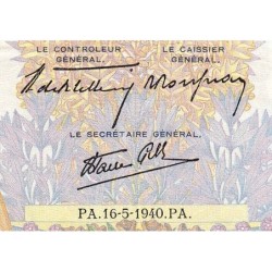 F 32-02 - 16/05/1940 - 500 francs - La Paix - Série L.433 - Etat : TTB