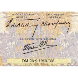 F 32-06 - 26/09/1940 - 500 francs - La Paix - Série X.972 - Etat : B+