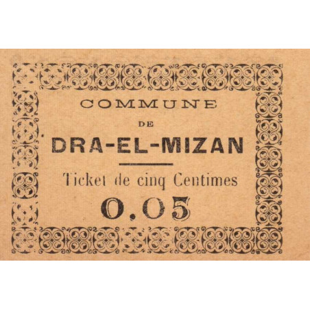 Algérie - Dra -El-Mizan 1b - 0,05 franc - 27/02/1917 - Etat : NEUF