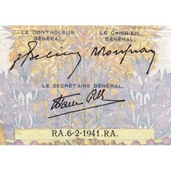 F 32-14 - 06/02/1941 - 500 francs - La Paix - Série F.2425 - Etat : TB