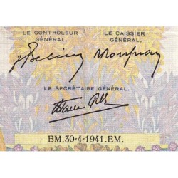 F 32-15 - 30/04/1941 - 500 francs - La Paix - Série D.2724 - Etat : TB-