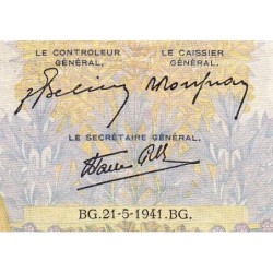 F 32-17 - 21/05/1941 - 500 francs - La Paix - Série W.2935 (remplacement) - Etat : TB