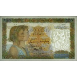 F 32-17 - 21/05/1941 - 500 francs - La Paix - Série F.3037 - Etat : SUP+