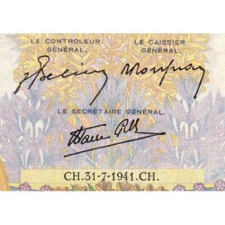 F 32-20 - 31/07/1941 - 500 francs - La Paix - Série U.3392 - Etat : TB