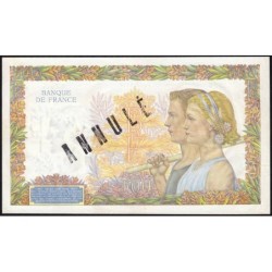 F 32-22 - 02/10/1941 - 500 francs - La Paix - Série T.3643 - Annulé - Etat : TTB