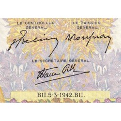 F 32-30 - 05/03/1942 - 500 francs - La Paix - Série E.4820 - Etat : TB