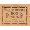 Algérie - Mascara 3 - 5 centimes - 1916 - Etat : SPL