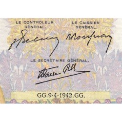 F 32-34 - 09/04/1942 - 500 francs - La Paix - Série F.5503 - Etat : TTB