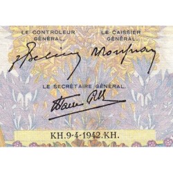 F 32-34 - 09/04/1942 - 500 francs - La Paix - Série S.5576 - Etat : TB+