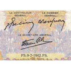 F 32-36 - 09/07/1942 - 500 francs - La Paix - Série D.6210 - Etat : TB+