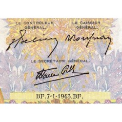 F 32-44 - 07/01/1943 - 500 francs - La Paix - Série B.7542 - Etat : SPL+