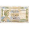 F 32-44 - 07/01/1943 - 500 francs - La Paix - Série D.7561 - Etat : TB-