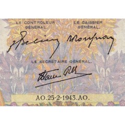 F 32-45 - 25/02/1943 - 500 francs - La Paix - Série N.7814 - Etat : B+ à TB-