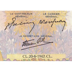 F 32-35 - 20/06/1942 - 500 francs - La Paix - Série L.5987 - Etat : AB