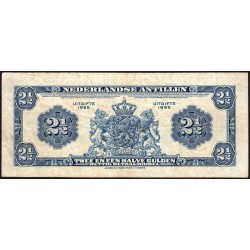Antilles Néerlandaises - Pick A1 - 2 1/2 gulden - 1955 - Etat : TB