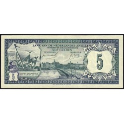 Antilles Néerlandaises - Pick 8a - 5 gulden - 28/08/1967 - Etat : SUP+ à SPL