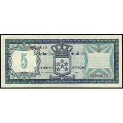 Antilles Néerlandaises - Pick 8a - 5 gulden - 28/08/1967 - Etat : SUP+ à SPL
