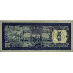 Antilles Néerlandaises - Pick 8a - 5 gulden - 28/08/1967 - Etat : SUP+ à SPL
