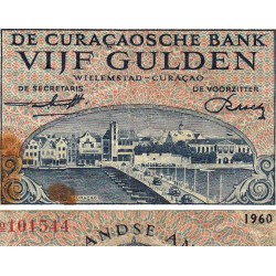 Curaçao - Pick 51 - 5 gulden - 1960 - Etat : B
