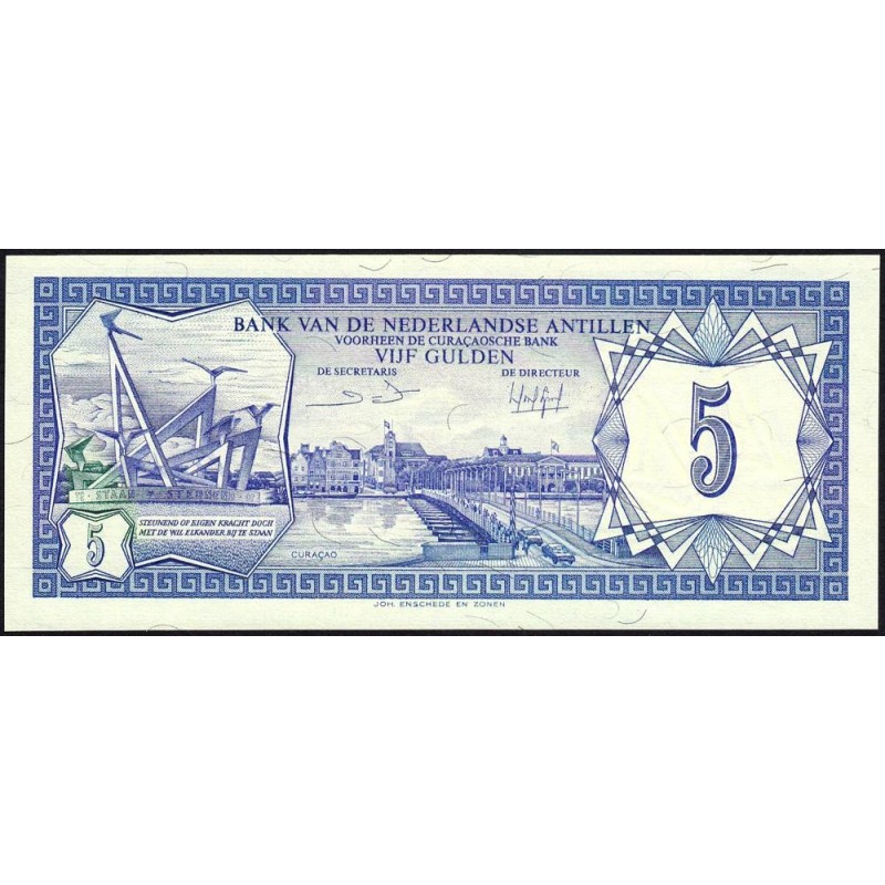 Antilles Néerlandaises - Pick 15b - 5 gulden - 01/06/1984 - Etat : NEUF