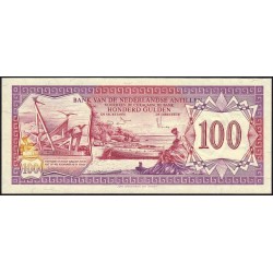 Antilles Néerlandaises - Pick 19b - 100 gulden - 09/12/1981 - Etat : NEUF