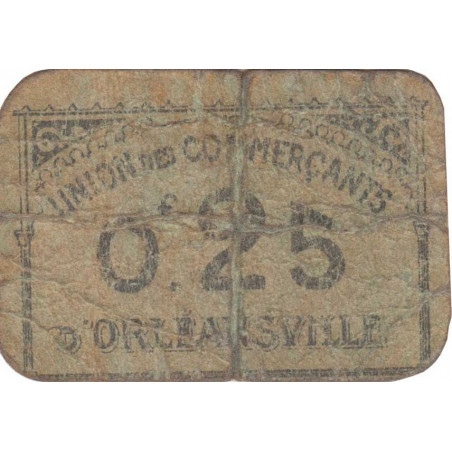 Algérie - Orléansville 12 - 0,25 franc - 1916 - Etat : B