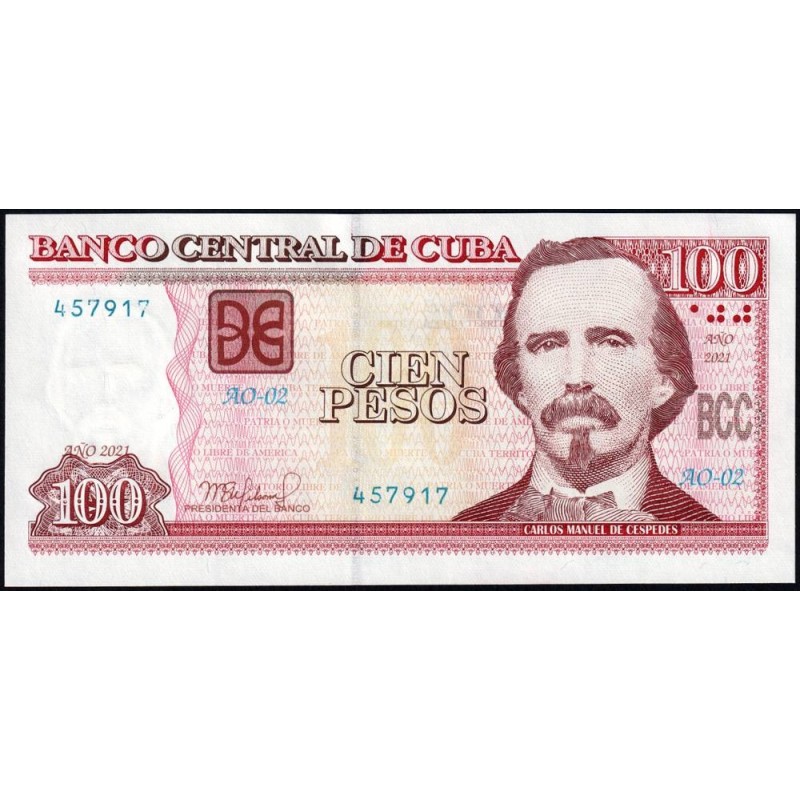 Cuba - Pick 129l - 100 pesos - Série AP-22 - 2021 - Etat : NEUF