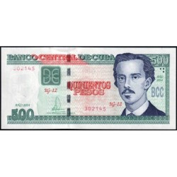 Cuba - Pick 131f - 500 pesos - Série IG-12 - 2024 - Etat : NEUF