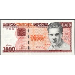 Cuba - Pick 132c - 1'000 pesos - Série JC-36 - 2023 - Etat : NEUF