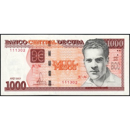 Cuba - Pick 132c - 1'000 pesos - Série JC-36 - 2023 - Etat : NEUF