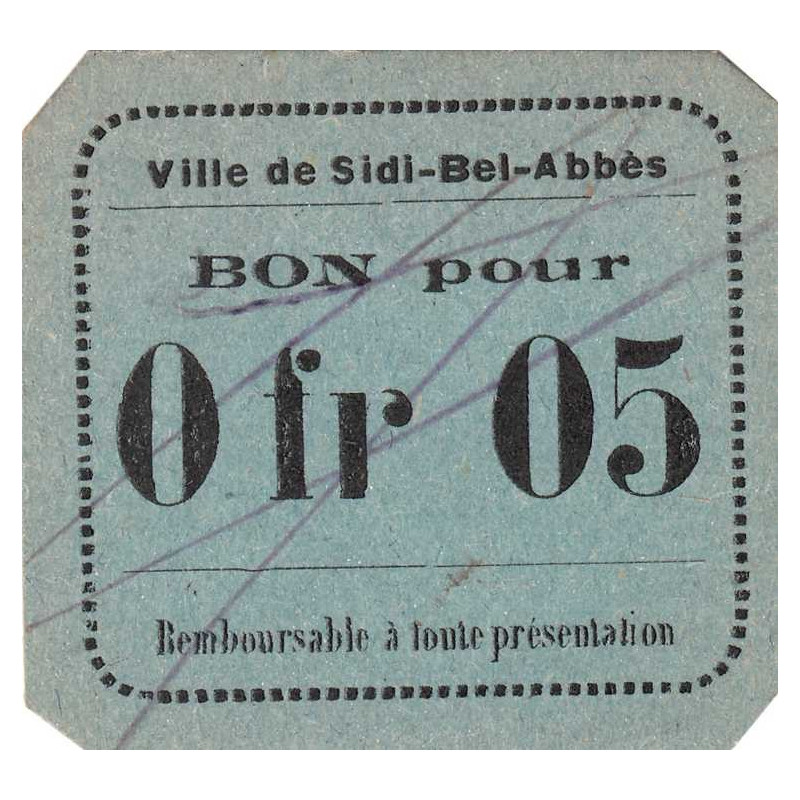 Algérie - Sidi-Bel-Abbès 4a - 0,05 franc - 1916 - Etat : NEUF