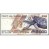 Equateur - Pick 128c_3a - 5'000 sucres - Série AO - 12/07/1999 - Etat : NEUF
