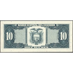 Equateur - Pick 121b_1b - 10 sucres - Série LP - 22/11/1988 - Etat : SPL